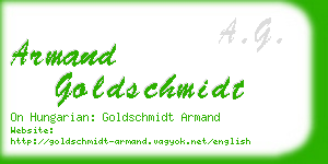 armand goldschmidt business card